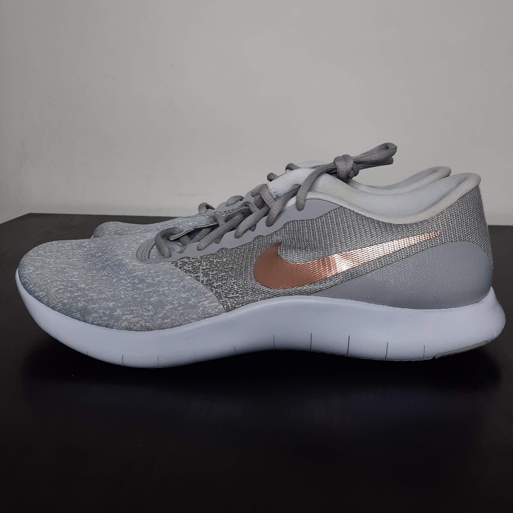 Nike Flex Contact Womens Gray Athletic Training Running Shoe 908995-006 size 11